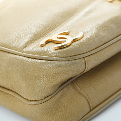 Chanel Caviar Shoulder Bag Beige 12 of 25