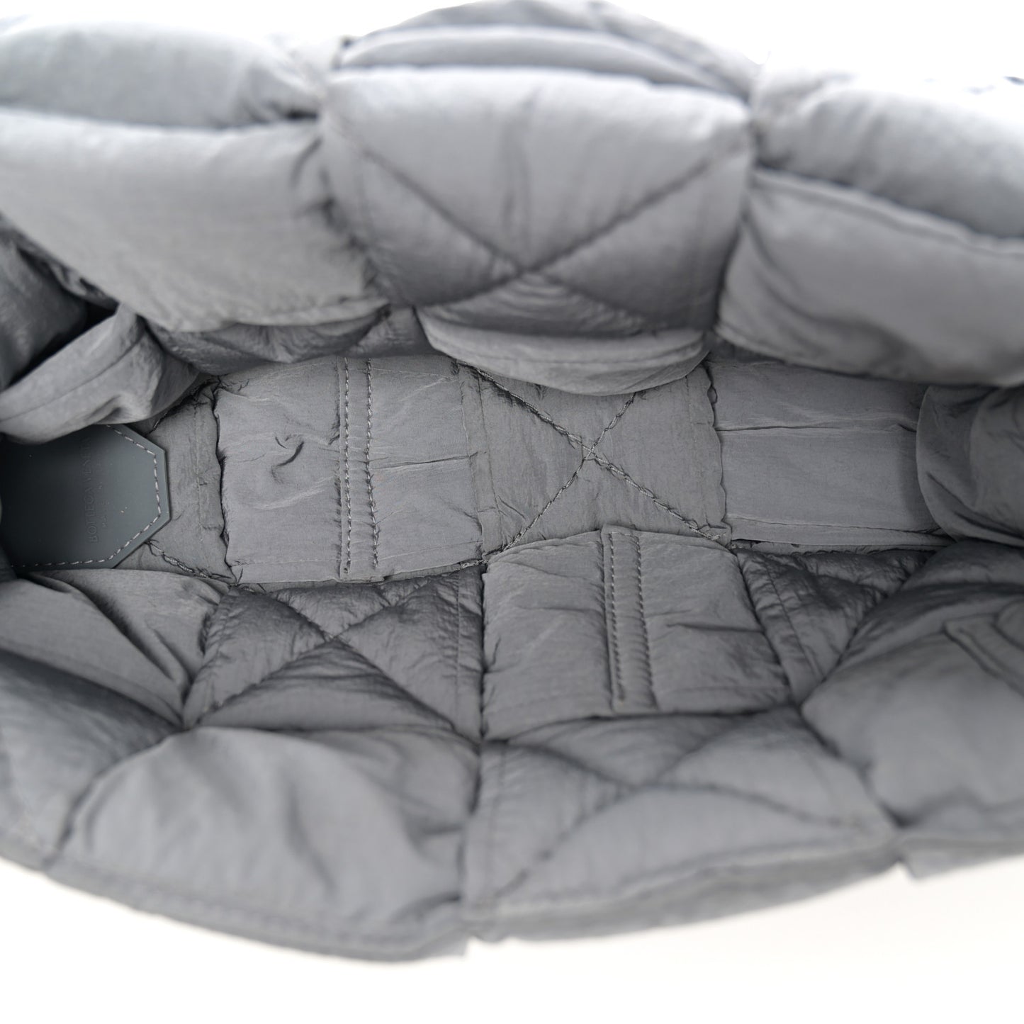 Nylon Intrecciato Padded Tech Cassette Bag Thunder