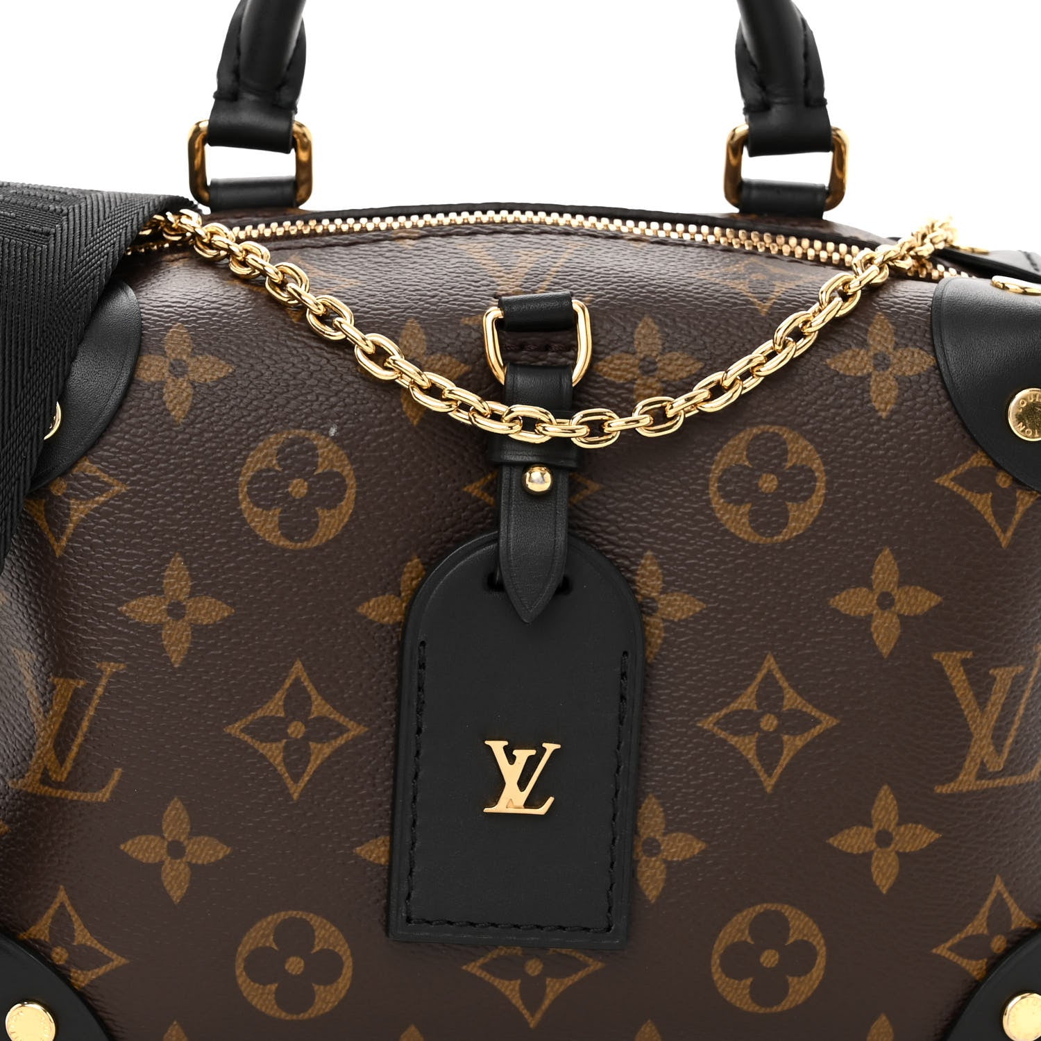 Louis Vuitton Monogram Petite Malle Souple Black 7 of 9