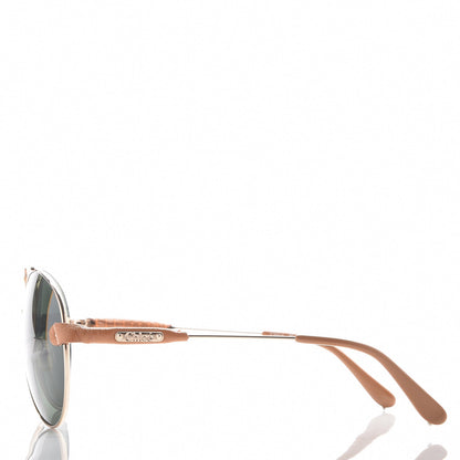 Chloe Tamaris Aviator Sunglasses CL 2104 Gold Tan 3 of 8