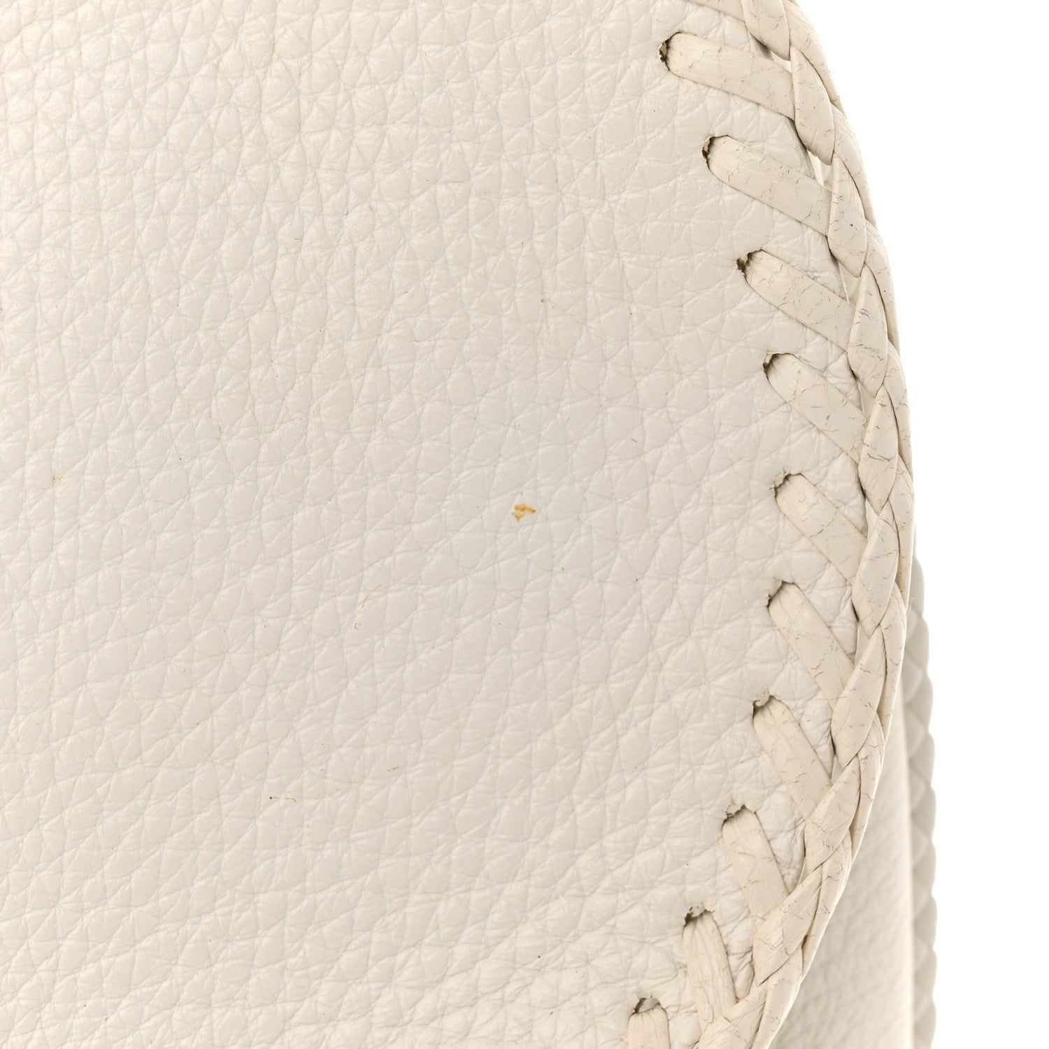 Christian Dior Calfskin Braided Gaucho Double Saddle Bag White 13 of 18