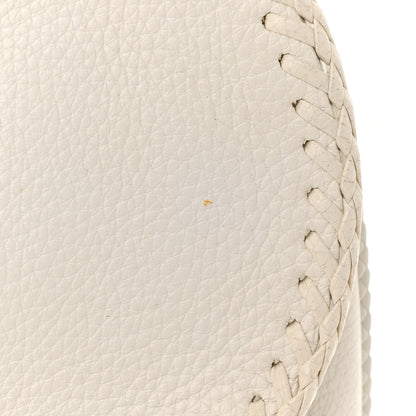 Christian Dior Calfskin Braided Gaucho Double Saddle Bag White 13 of 18