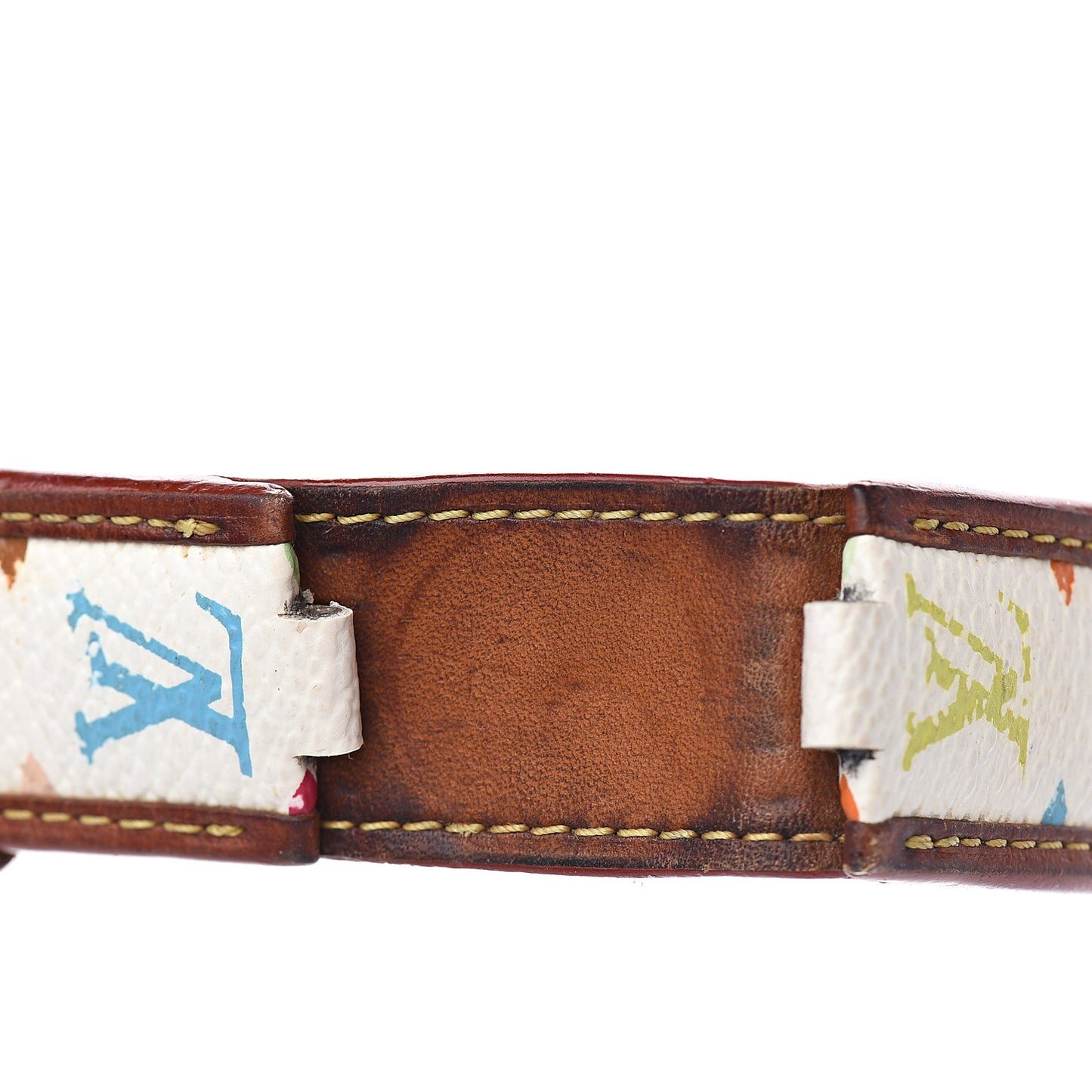 Monogram Multicolor 28mm Tambour Murakami Watch Strap White