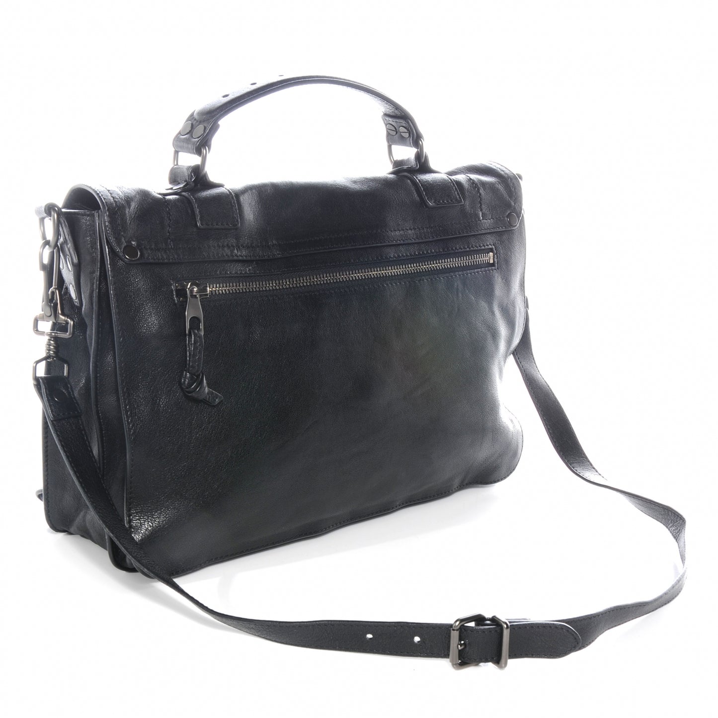 Lambskin PS1 Medium Satchel Black