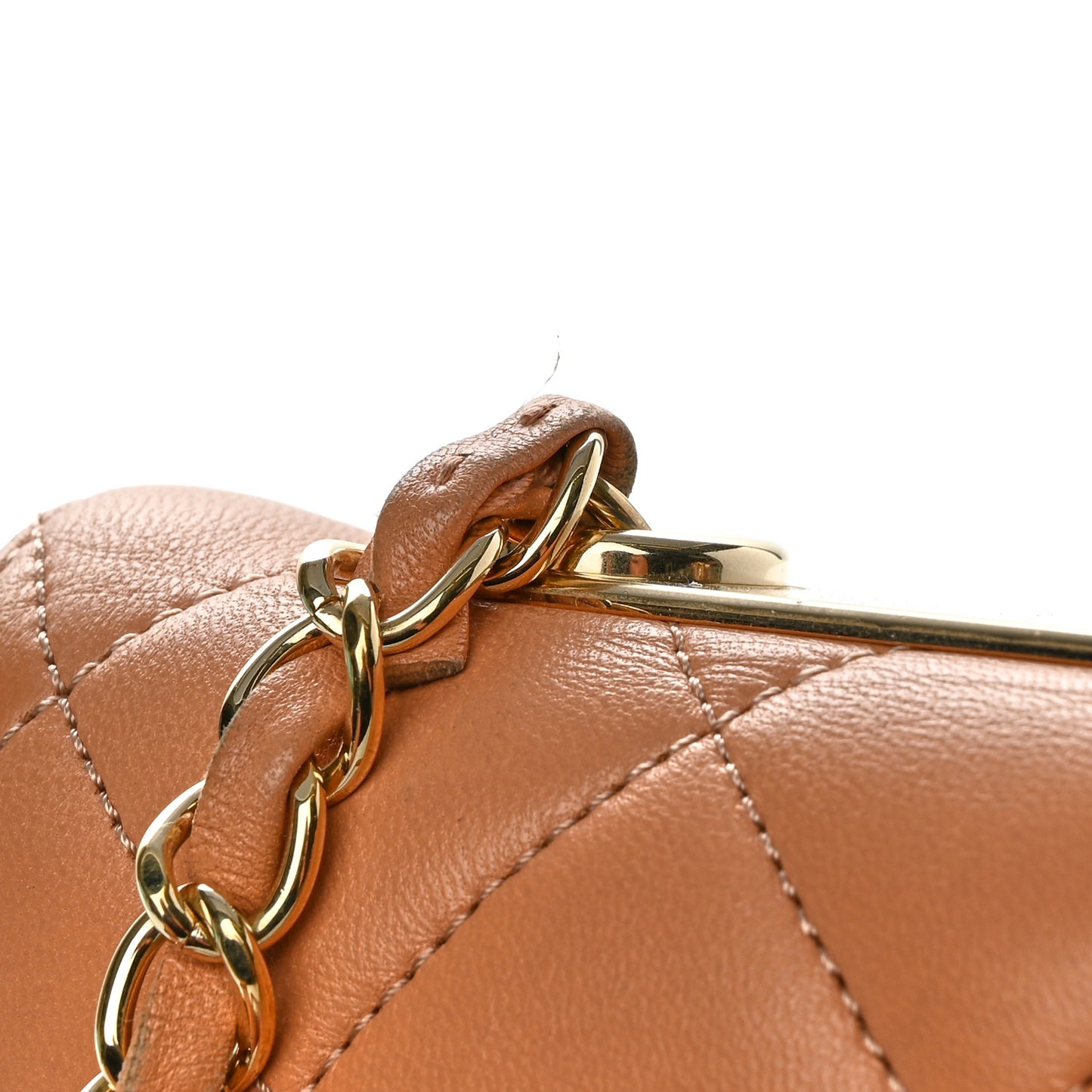 Lambskin Quilted Medium Trendy CC Flap Beige