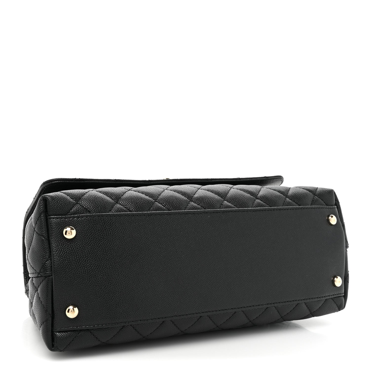 Chanel Caviar Quilted Small Coco Handle Flap Black 4 of 12