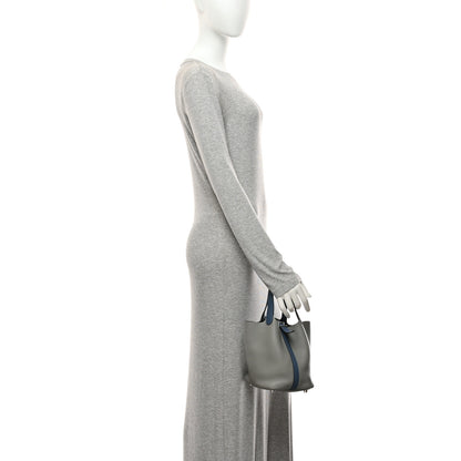 Hermes Taurillon Clemence Picotin Lock 18 PM Gris Mouette Bleu Agate 2 of 10