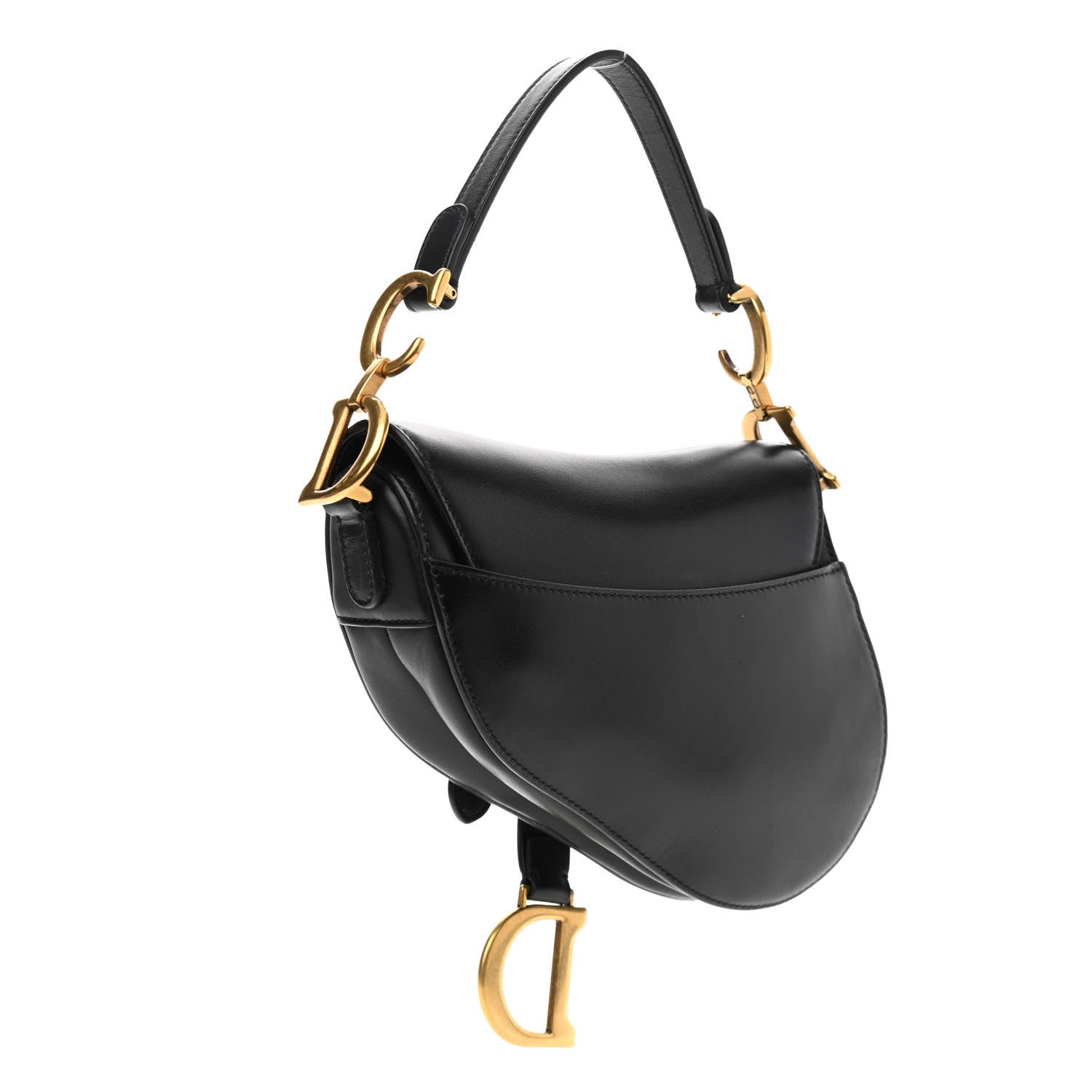 Christian Dior Calfskin Mini Saddle Bag Black 3 of 12