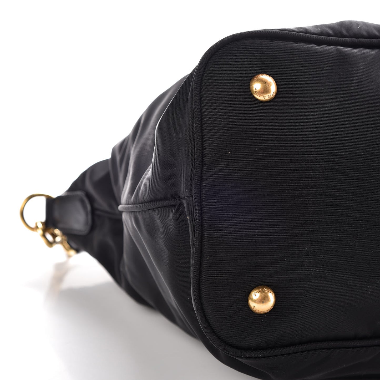 Tessuto Nylon Soft Calf Tote Black
