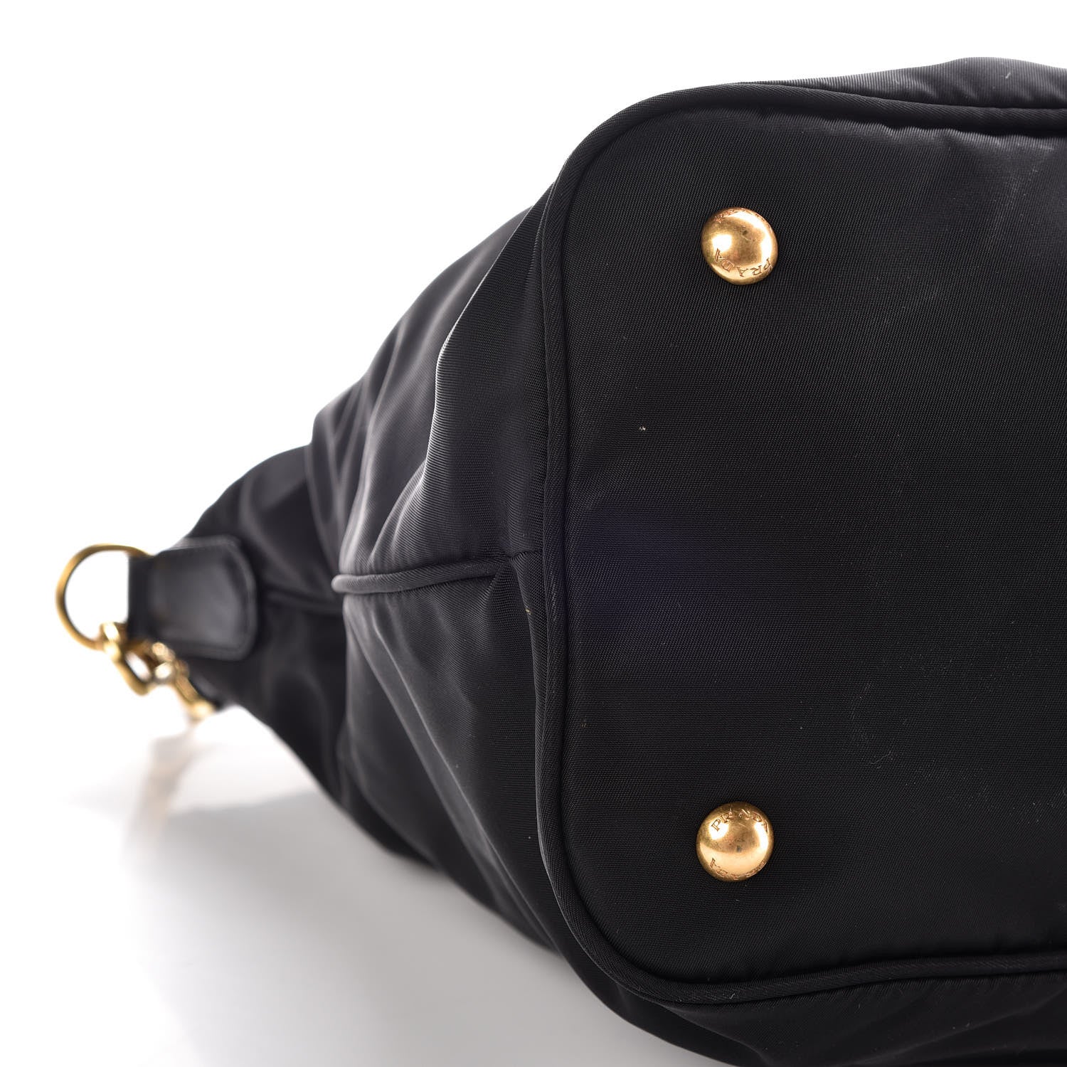 Prada Tessuto Nylon Soft Calf Tote Black 5 of 12