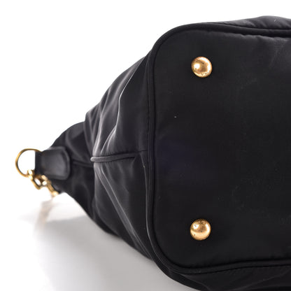 Prada Tessuto Nylon Soft Calf Tote Black 5 of 12