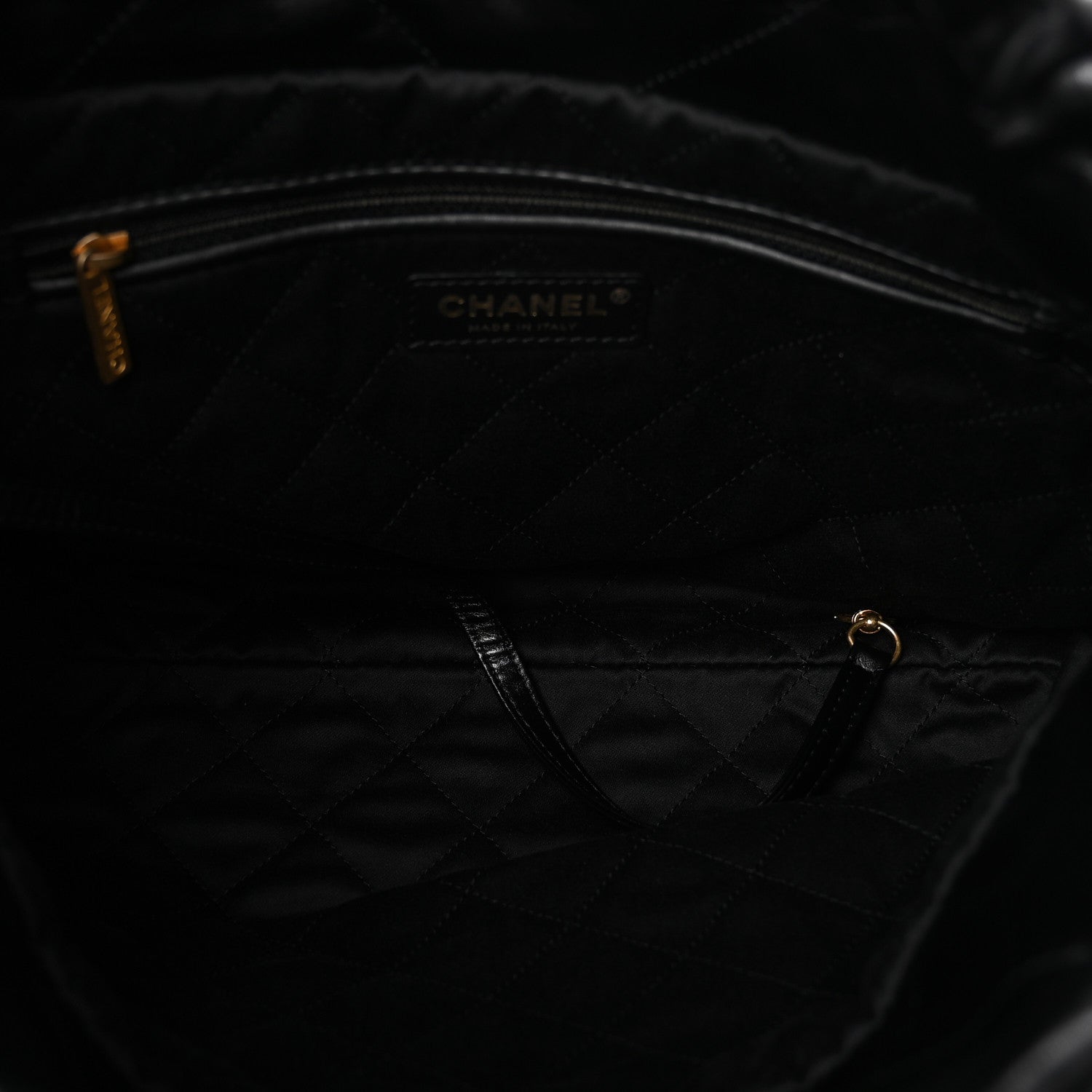 Chanel Shiny Calfskin Quilted Small Chanel 22 Black 6 of 12
