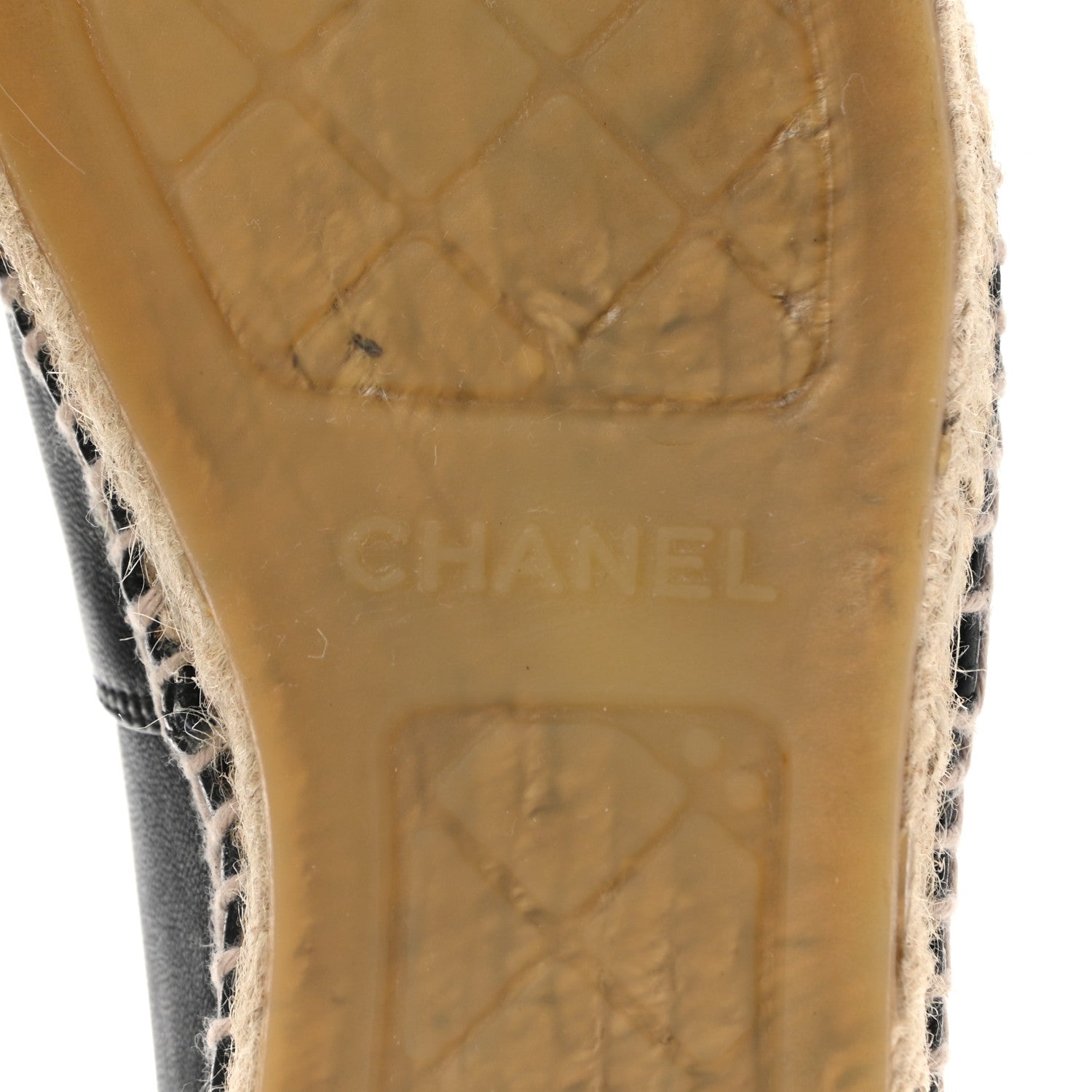 Chanel Lambskin CC Espadrilles 37 Black 6 of 11