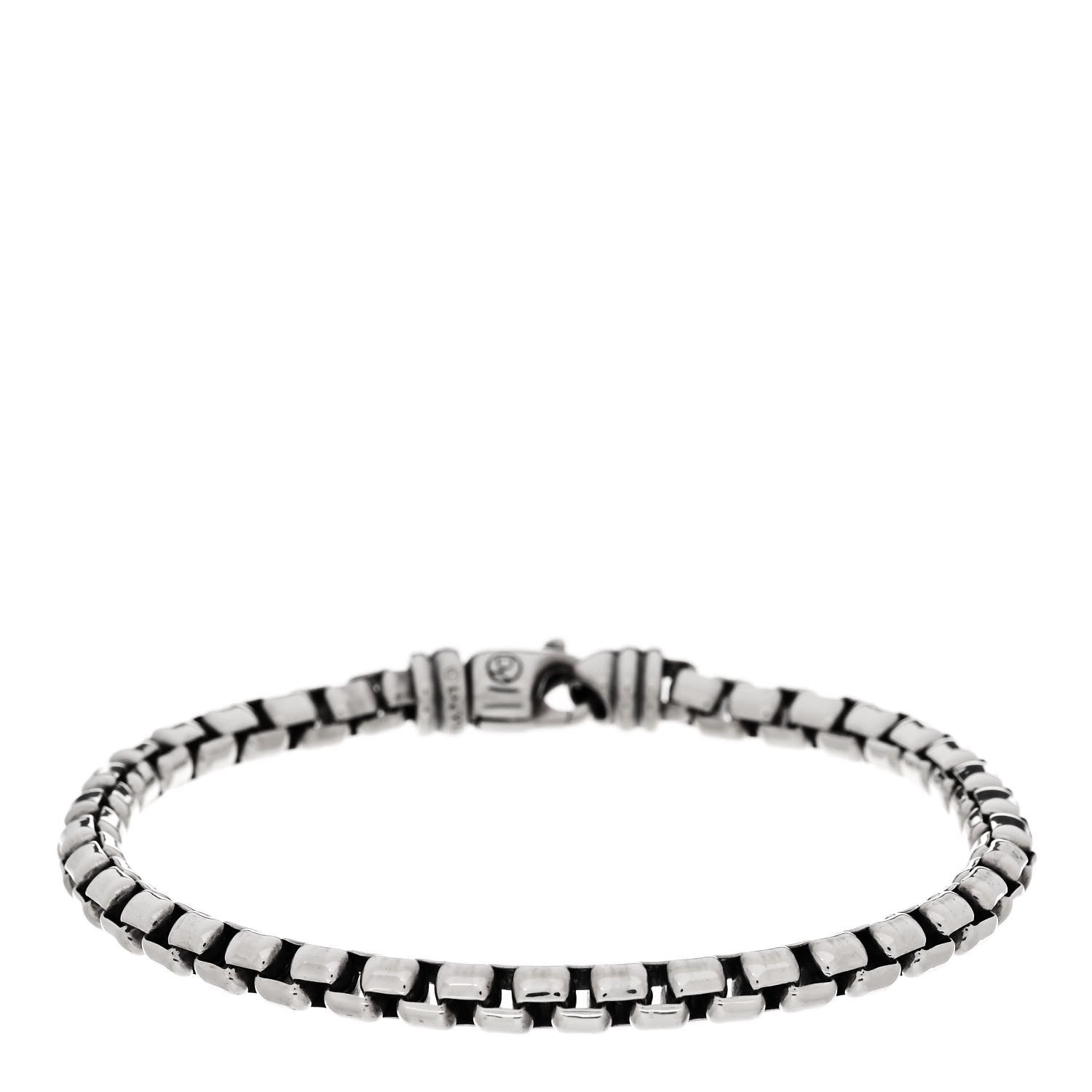 David Yurman Sterling Silver 5mm Box Chain Bracelet 1 of 5