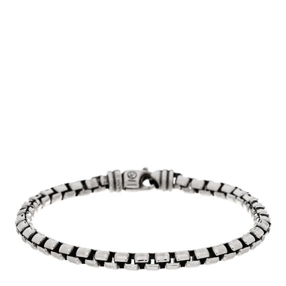 David Yurman Sterling Silver 5mm Box Chain Bracelet 1 of 5