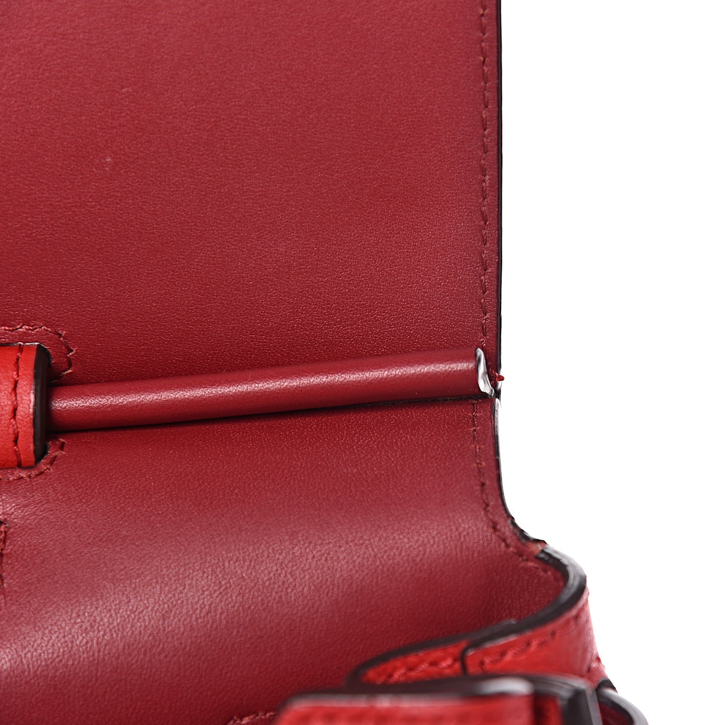 Grained Calfskin Large Milla Convertible Backpack Ruby Red
