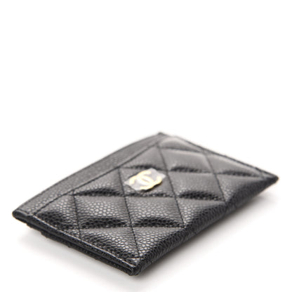 Chanel Caviar Quilted Flap Card Holder Black 4 of 9
