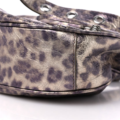 Balenciaga Metallic Agneau Arena Leopard Le Cagole Shoulder Bag XS Brown 9 of 9