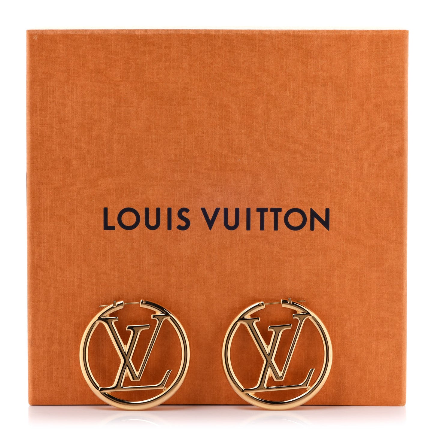 Metal Louise Hoop Earrings Gold