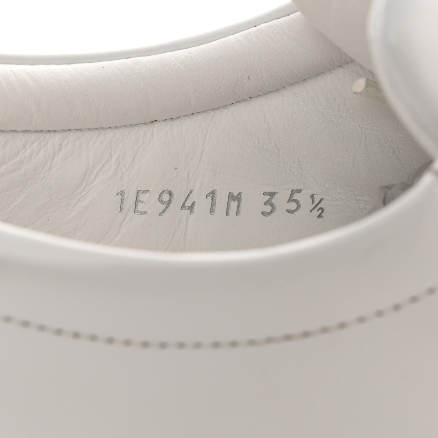 Prada Spazzolato Rois Metal Triangle Logo 25mm Sneakers 35.5 White Soleil 7 of 9