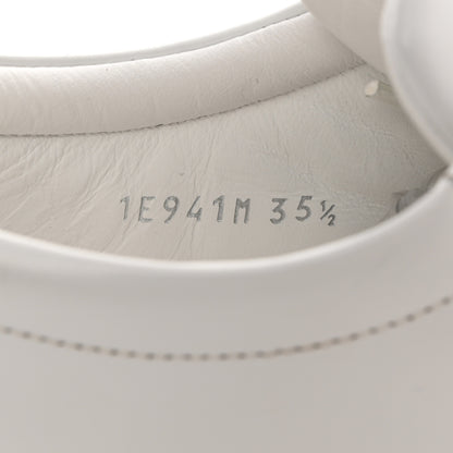 Prada Spazzolato Rois Metal Triangle Logo 25mm Sneakers 35.5 White Soleil 7 of 9