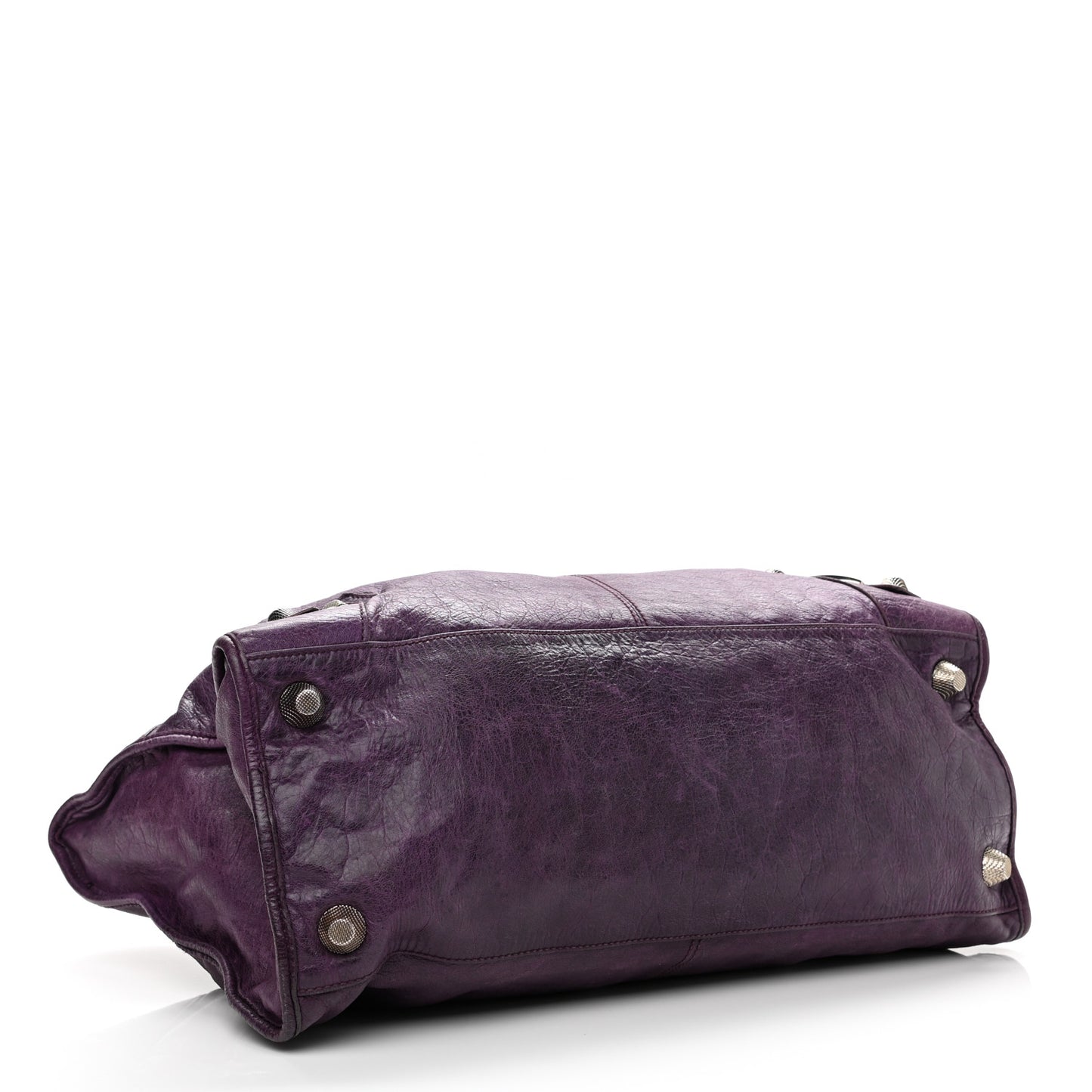 Agneau Giant 21 Silver Hardware Work Raisin