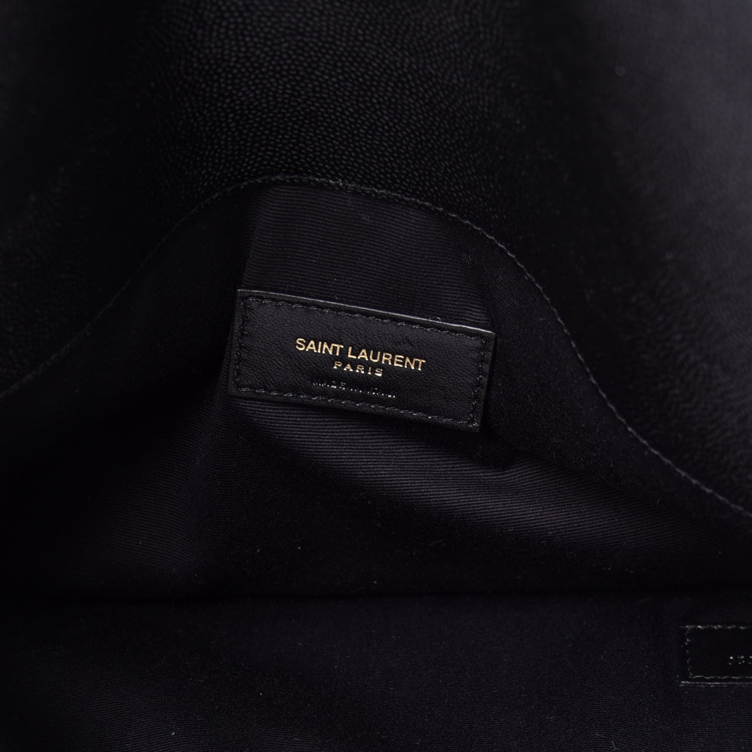 Saint Laurent Grain De Poudre Uptown Pouch Black 9 of 22