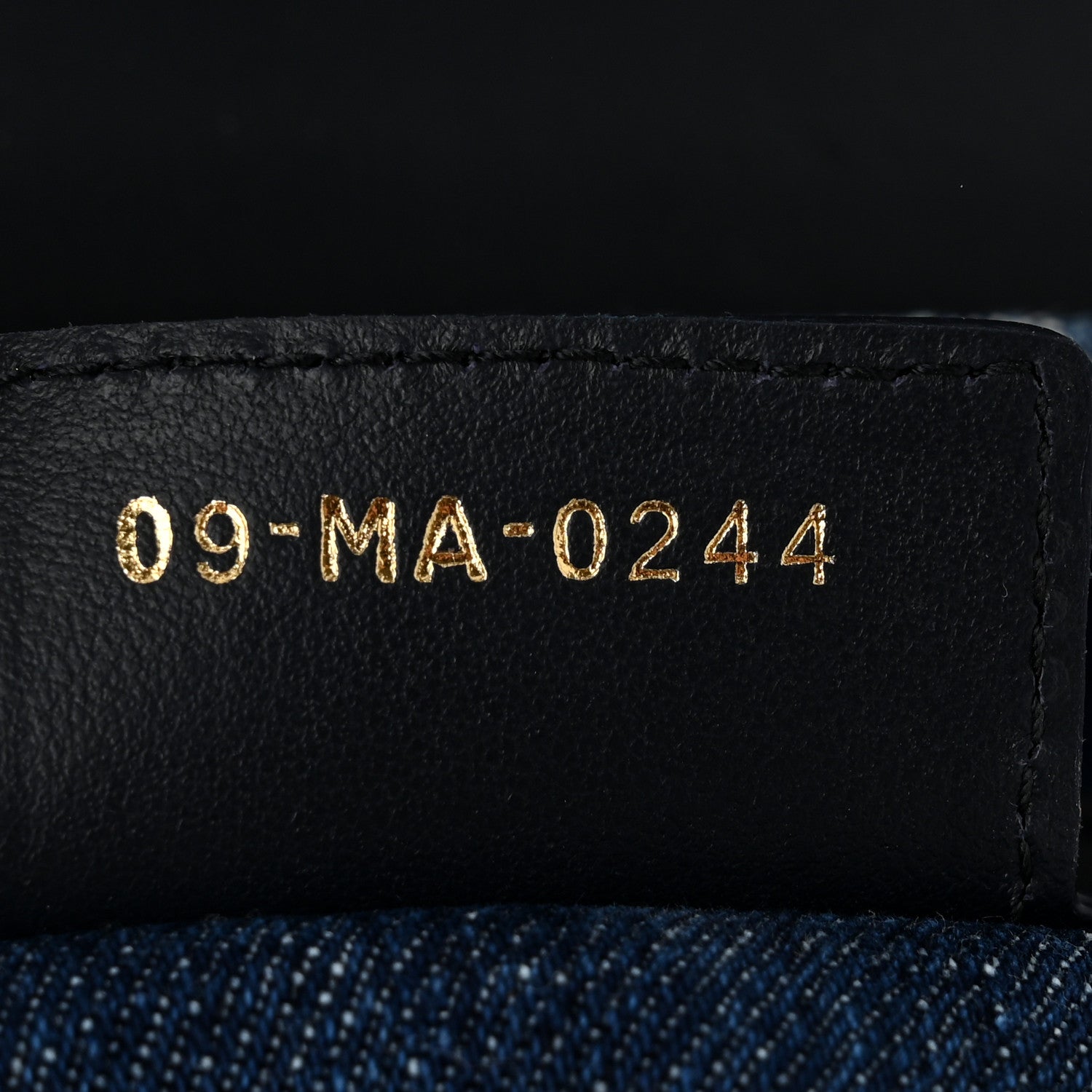 Christian Dior Denim Oblique Jacquard Saddle Bag Blue 6 of 10