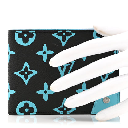 Louis Vuitton Monogram Playground Slender Wallet Black 2 of 9