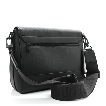 Louis Vuitton Calfskin Aerogram Messenger Black 3 of 10