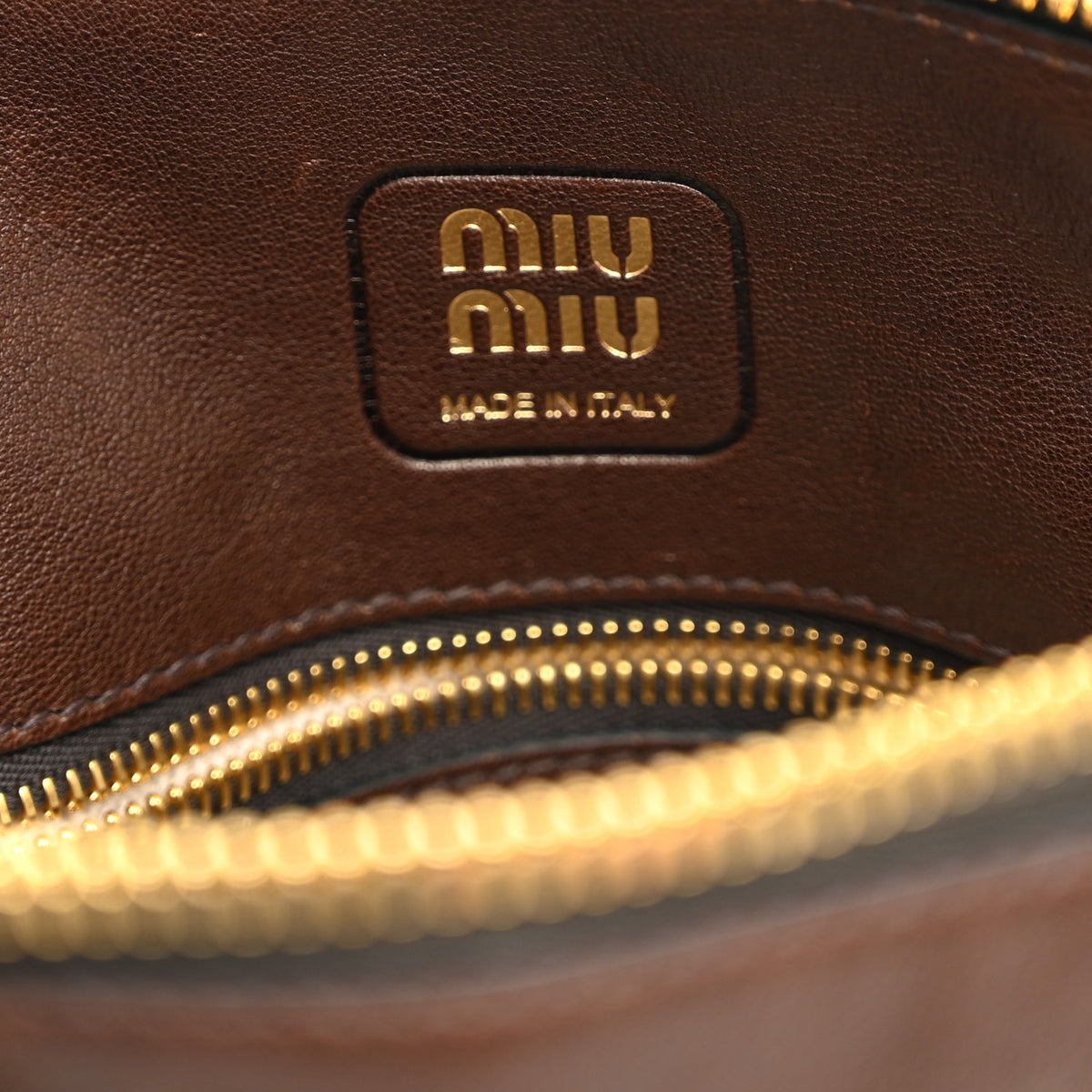 Miu Miu Nappa Aviator Small Aventure Bag Radica 6 of 9