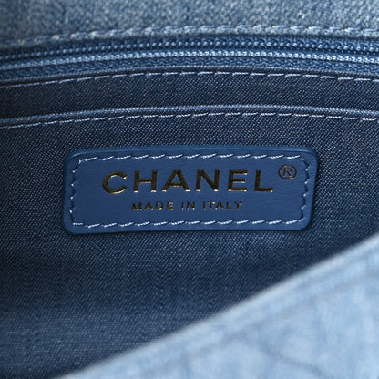 Chanel Denim Quilted Mini Pearl Crush Flap Blue 6 of 11