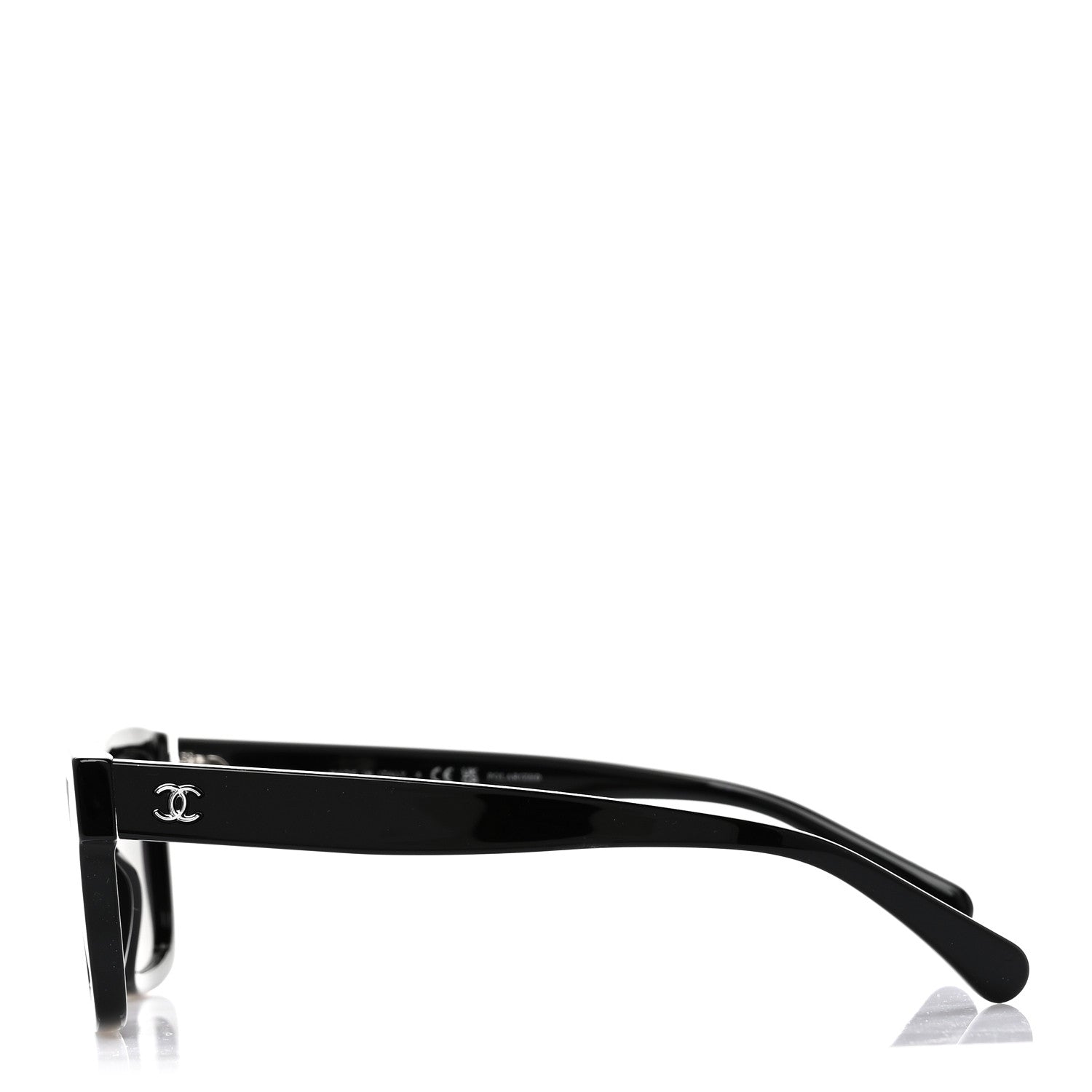Chanel Acetate Polarized Square Sunglasses 5417 Black 3 of 8
