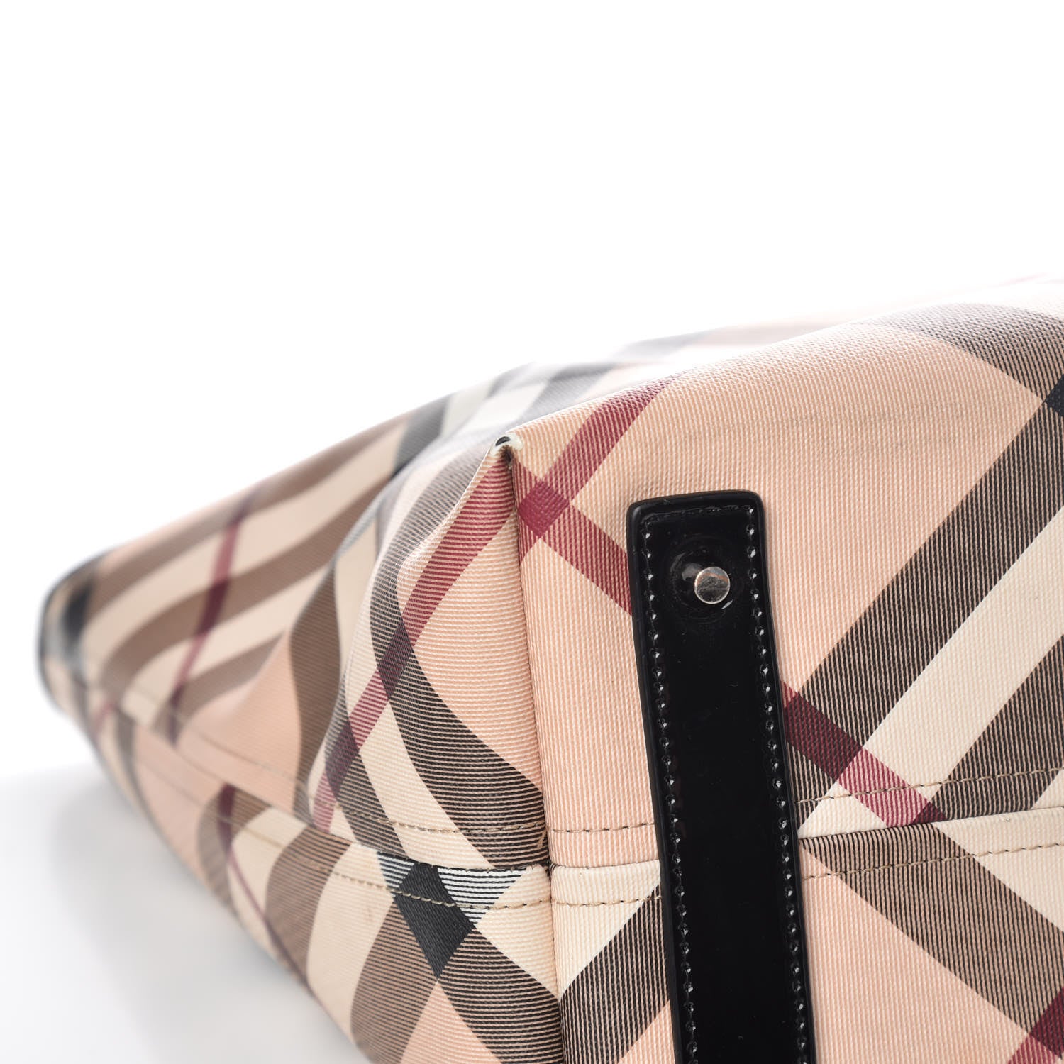 Burberry Nova Check Large Nickie Tote Black 12 of 19