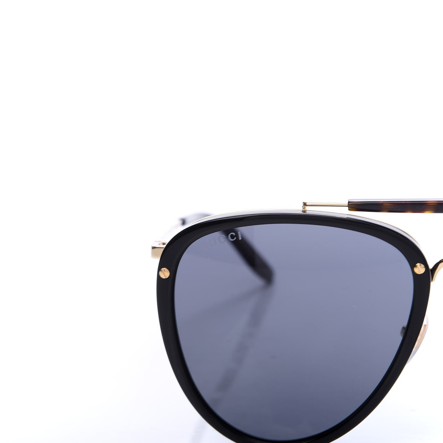 Gucci Aviator Sunglasses GG0672S Black Gold 7 of 8