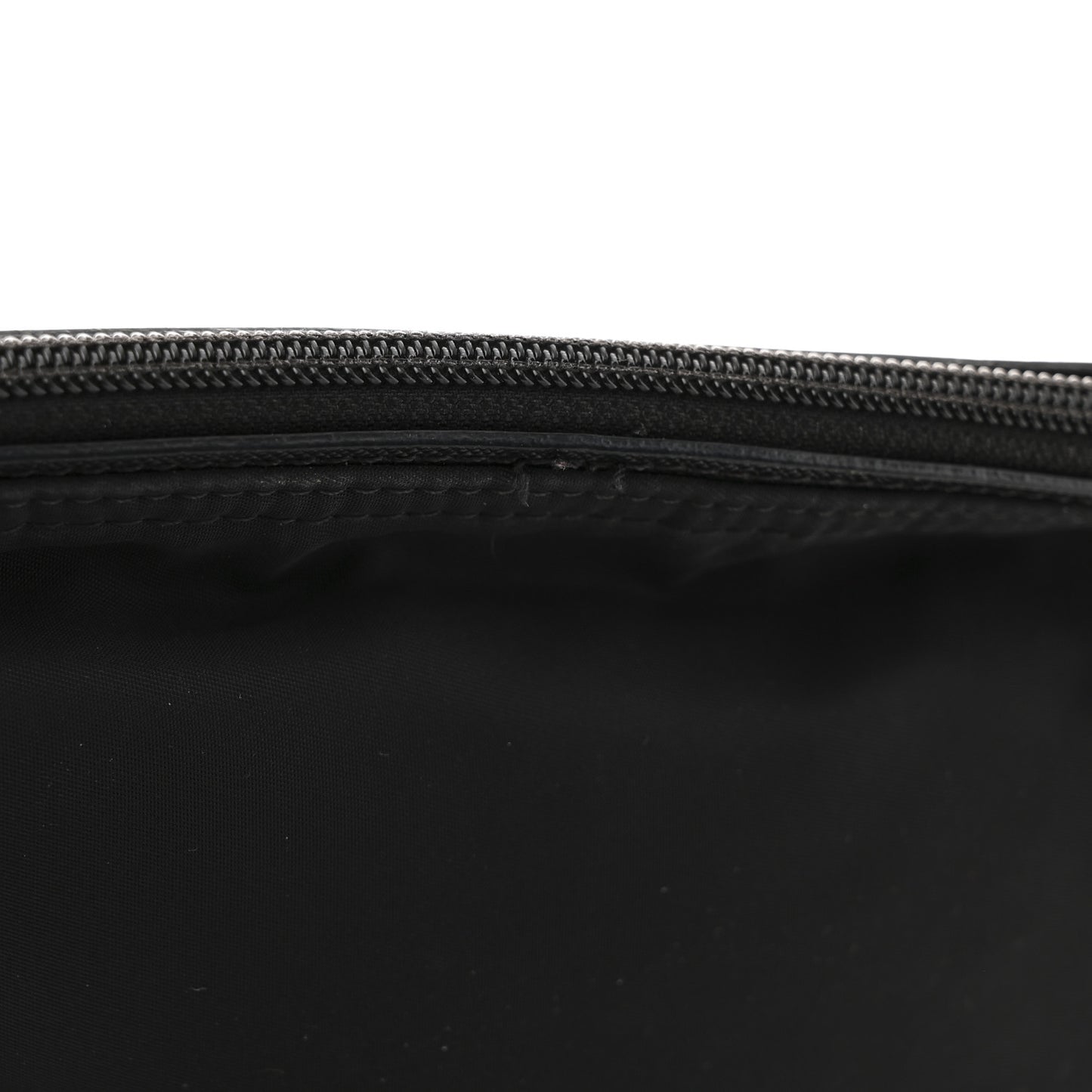 Nylon Flat Messenger Bag Black