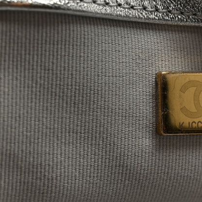 Chanel Metallic Calfskin Crochet Medium Chanel 19 Flap Silver 7 of 10