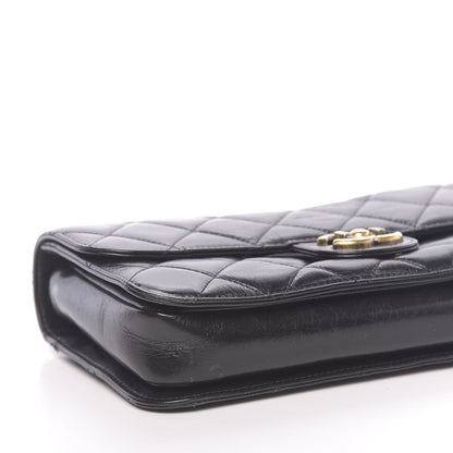 Chanel Glazed Calfskin Quilted Medium Perfect Edge Flap Black 9 of 10