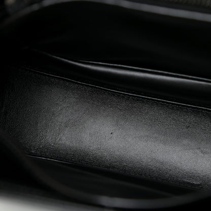 Gucci Boarded Dyana Lux Calfskin Web Monochrome Medium Bamboo 1947 Top Handle Bag Black 11 of 13
