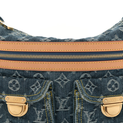 Louis Vuitton Monogram Denim Baggy PM Blue 8 of 12