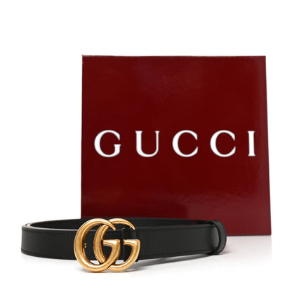 Gucci Calfskin Double G 20mm Belt 90 36 Black 5 of 5