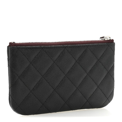 Chanel Caviar Quilted Small Cosmetic Case Black 3 of 8