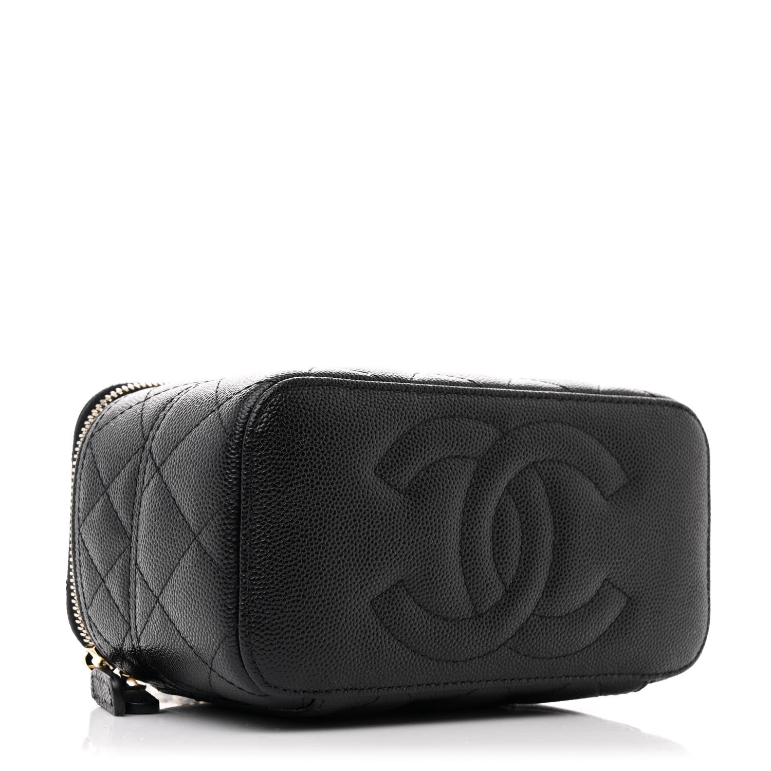 Chanel Caviar Quilted Trendy Handle Mini Vanity Black 4 of 11