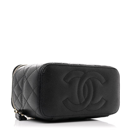 Chanel Caviar Quilted Trendy Handle Mini Vanity Black 4 of 11