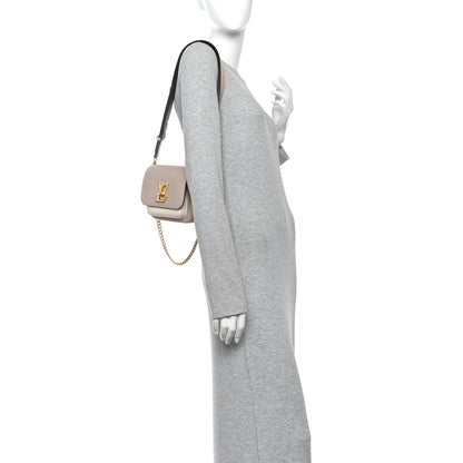 Louis Vuitton Grained Calfskin Lockme Tender Greige 2 of 9