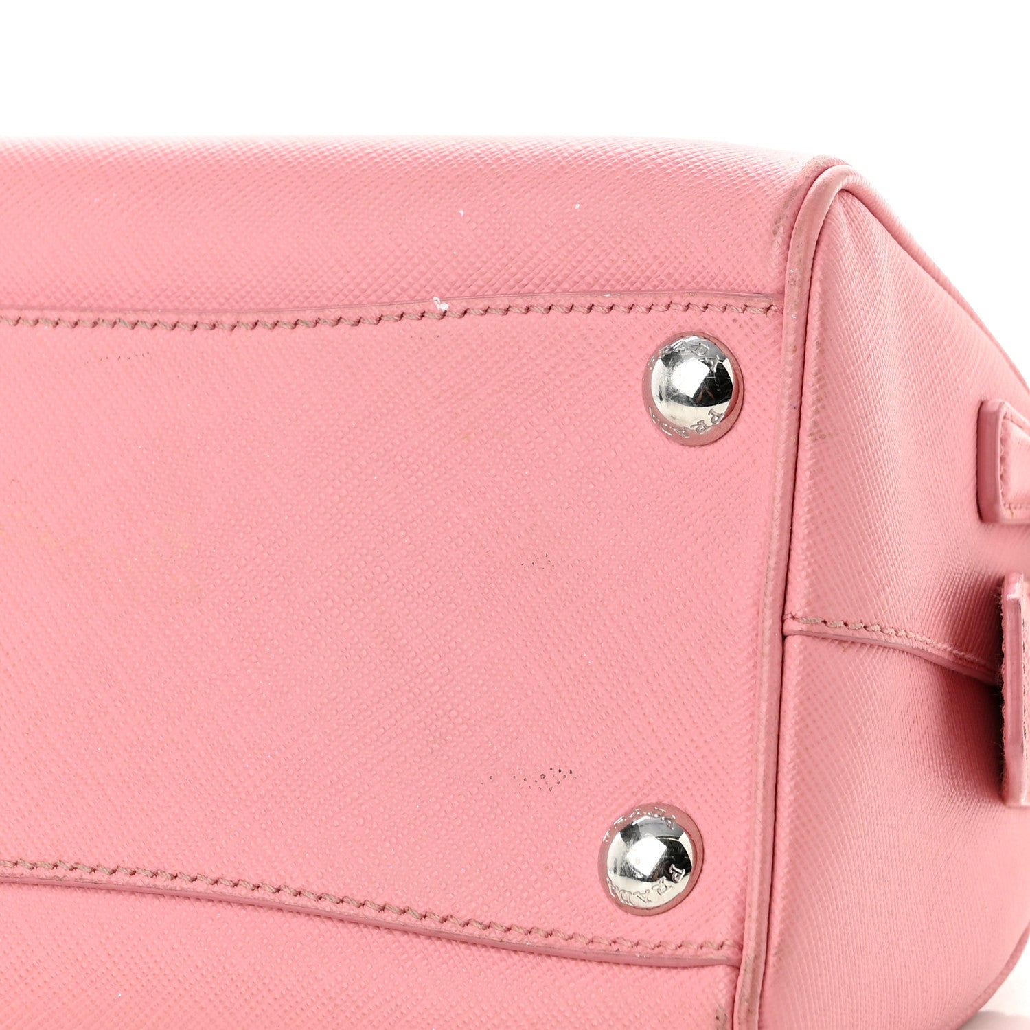 Prada Saffiano Lux Top Handle Crossbody Bag Petalo 11 of 11