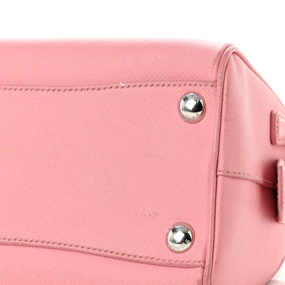 Prada Saffiano Lux Top Handle Crossbody Bag Petalo 11 of 11