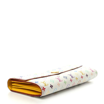 Louis Vuitton Monogram Multicolor Sarah Wallet White Citron 3 of 4