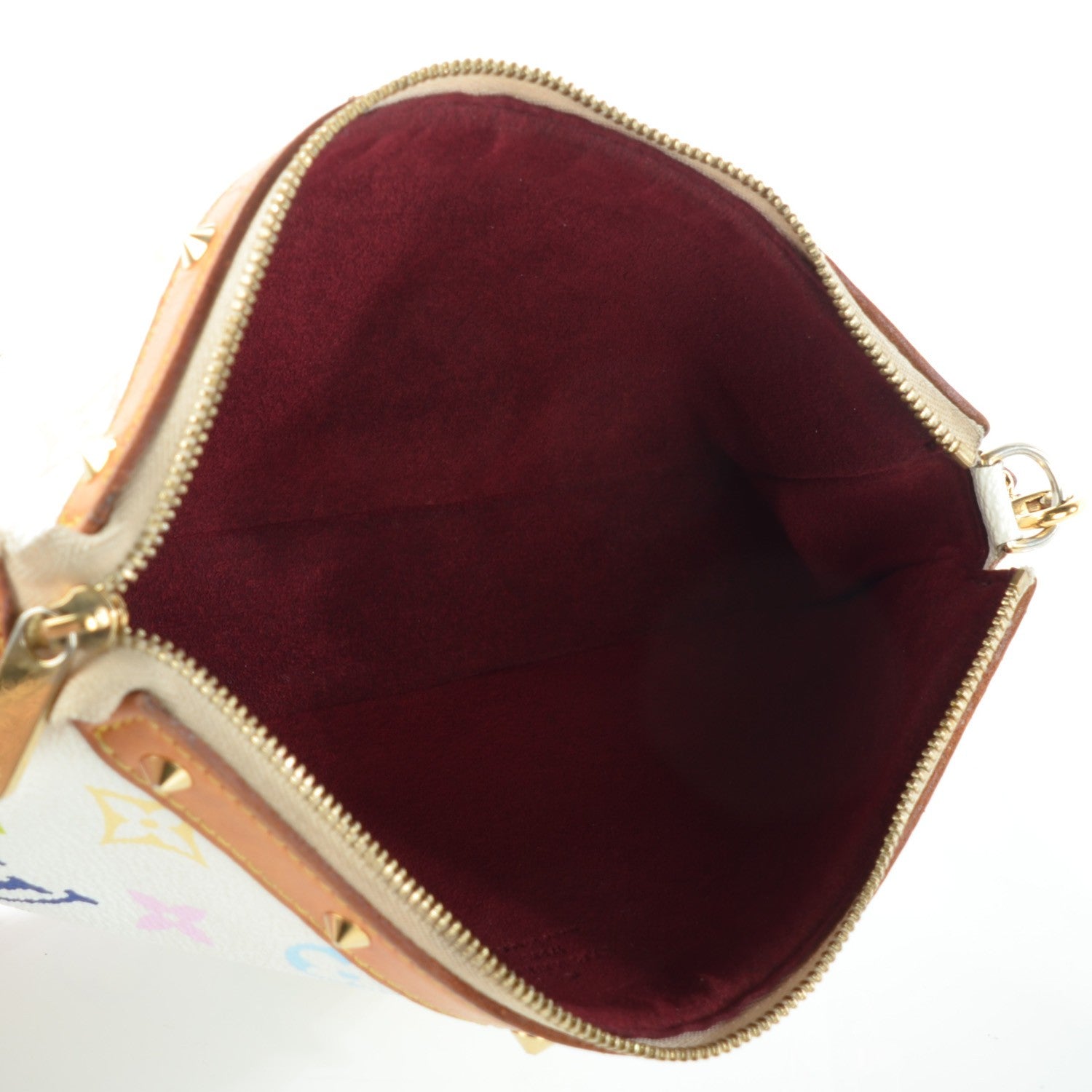 Louis Vuitton Monogram Multicolor Pochette Accessories White 8 of 10