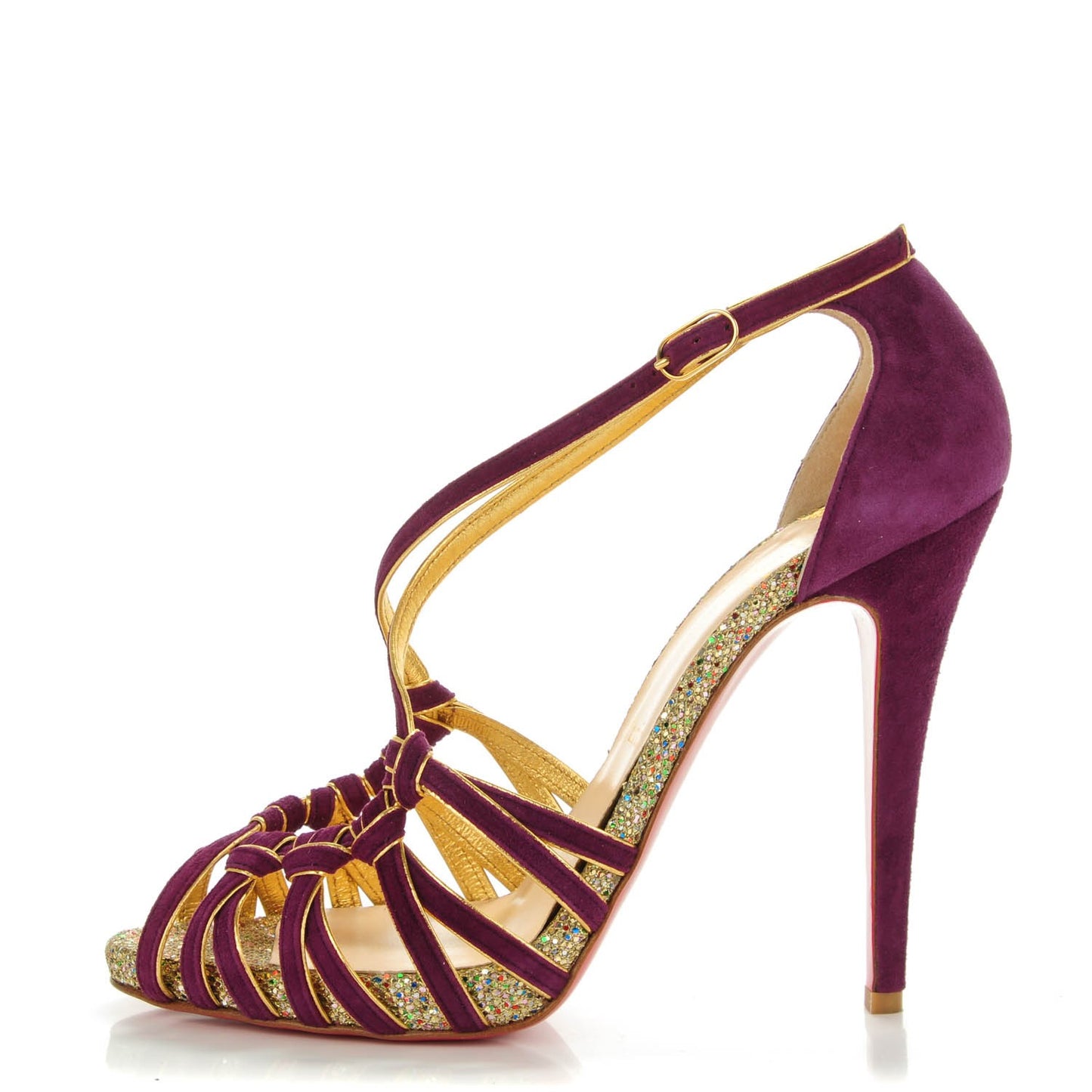 Suede Glitter 8 Mignons 120 Heels 39 Amethyst